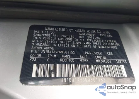 2021 Nissan Rogue Sport S Fwd Xtronic Cvt from USA, damaged, VIN JN1BJ1AV6MW561153